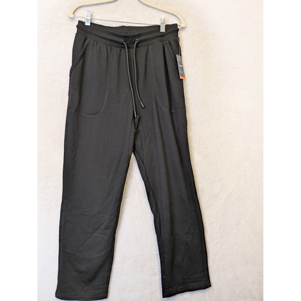 NEW Jockey Cozy Fleece Sweatpant Women's Small Black Drawstring Pockets